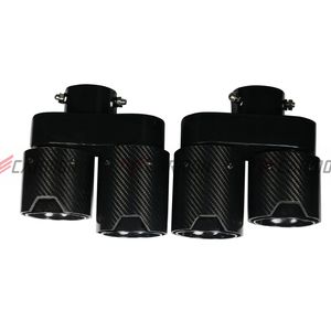 Punta de escape de fibra de carbono de acero inoxidable cuádruple para <span class=keywords><strong>BMW</strong></span> G20 G21 330i <span class=keywords><strong>330d</strong></span> 330e 320i, punta de silenciador, boquilla de sistema de escape, tubo de escape - Product Image 3