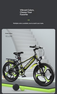 <span class=keywords><strong>Vélo</strong></span> de montagne pour enfants de <span class=keywords><strong>20</strong></span> pouces pour garçons et filles âgés de 6 à 14 ans, 9 vitesses, cadre entièrement antichoc, suspension avant, pédale ordinaire, frein à disque - Product Image 6