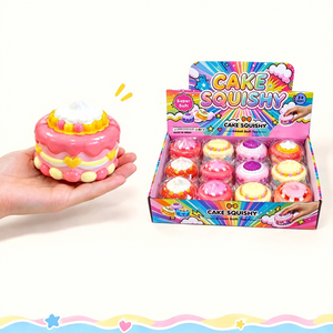 Jouet anti-stress Squishy en forme de gâteau au chocolat, grande pièce, à rebond lent, simulation de dessert, petit cadeau de vacances - Product Image 6