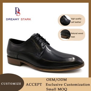 Chaussures habillées Oxford de luxe pour hommes, faites à la main, de haute qualité, vintage, à lacets, confortables, légères, en cuir véritable, avec logo personnalisé - Product Image 6
