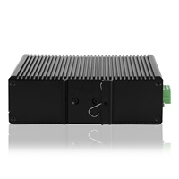Switch Ethernet industriel L2 géré 8GE 4 SFP Full Gigabit avec PoE, pour rail DIN, fibres optiques, 24V/48V
