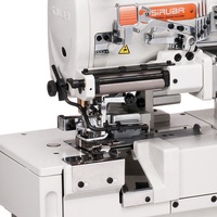 Machine à coudre industrielle Siruba F007K à lit plat ultra-plat, point interlock, avec double surjetage des côtés