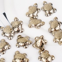 Vente en gros sculpté environ 27mm de haute qualité cristal de guérison pyrite tortue pour décoration pendentif