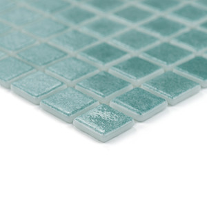 Mosaico Bruma Verde Acqua 30,5x30,5 Cm 5 Mm Lucido con Bordi Irregolari - Product Image 3