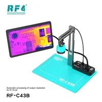 Microscope trinoculaire intelligent à imagerie thermique RF-C43B compatible avec la réparation de circuits imprimés, caméra pour outils de réparation de téléphones mobiles