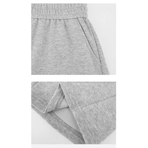 Wholesale Casual Sweatpants Wide Leg <b>Stack</b> Polyester Elastic Heavyweight Mid Waist <b>Jogger</b> Straight Leg Trousers Men - Product Image 5