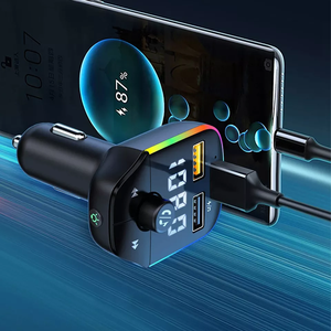 Double interface usb 2023 HG chargeant en même temps jusqu'à 3.1A transmetteur fm <span class=keywords><strong>bluetooth</strong></span> pour voiture - Product Image 6
