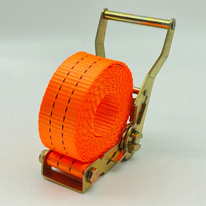 Ratchet Strap 38mm Polyester Belt Cargo Tie <b>Down</b> Tightener for Truck Loading - Product Image 1