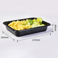 couleur avion four ovable bandeja CPET thermoforme plateau en plastique CPET récipient alimentaire CPET avec film d'étanchéité