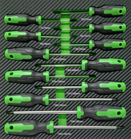 GTYPRO 12PCS Set Obeng Torx/Set Obeng TORX Magnetik 12PC Set Alat Bintang Tork T6-T45 dalam Kotak EVA