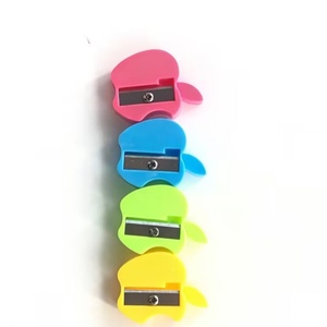 Sacapuntas de Plástico al por Mayor con 1 Orificio, en Forma de Manzana, para Estudiantes Escolares, para Promoción - Product Image 3