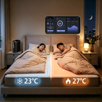 Matelas chauffant intelligent à circulation d'eau, double mode, avec contrôle Wi-Fi via application, régulation de la température pour un sommeil optimal