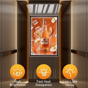 Marco de Aluminio con Iluminación LED, Pantalla Publicitaria Delgada para Menús de Tiendas en Interiores, Tamaño Personalizado - Product Image 2
