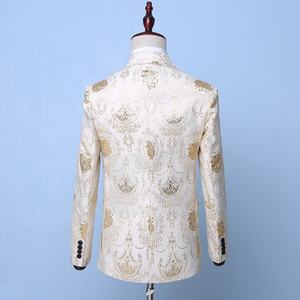 Robe de chanteur pour homme, costume de Performance, veste d'hôte de discothèque <span class=keywords><strong>DJ</strong></span>, costume de Studio, costumes de marié de <span class=keywords><strong>mariage</strong></span>, nouvelle collection 2023 - Product Image 4