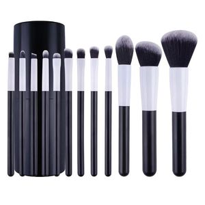 Ensemble de 12 pinceaux de maquillage professionnels avec sac, poils doux, pour détails, fard à paupières, estompage, visage et yeux - Product Image 1