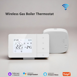 <span class=keywords><strong>Termostato</strong></span> Intelligente RF <span class=keywords><strong>Wireless</strong></span> a Batteria per Caldaia a Gas con Ricevitore <span class=keywords><strong>Wireless</strong></span> e Controllo della Temperatura - Product Image 1