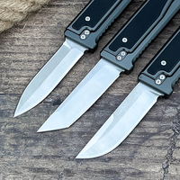 Couteau pliant tactique de survie en plein air Reate EXO-M avec logo personnalisé, style vente en gros, acier D2, couteau de chasse EDC