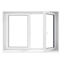 Nouvelle conception de fenêtres et de portes en PVC imperméables, fenêtre coulissante à double vitrage en PVC avec stores intégrés