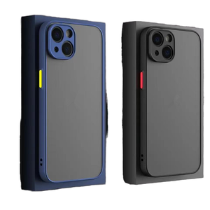 Funda de teléfono mate de lujo a prueba de golpes para <span class=keywords><strong>IPhone</strong></span> 16 15 14 13 12 11 Pro Max XS 7 8 Plus SE Mini Frosting Logo ODM Comes OPP Bag - Product Image 1