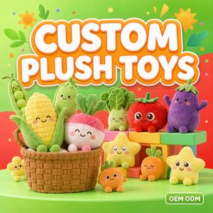 Peluche Légume Personnalisée de Haute Qualité OEM ODM – Adorable Poupée Légume Rembourrée pour Merchandising de Marque, Cadeau Enfant et Boutique de Souvenirs - Product Image 1