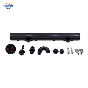 Kit de rail d'injection haute performance en aluminium pour Honda K Series <span class=keywords><strong>K20</strong></span> K24 RSX <span class=keywords><strong>Civic</strong></span> Si Integra <span class=keywords><strong>EP3</strong></span> avec jauge, rail d'injection robuste - Product Image 2