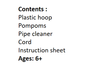 <span class=keywords><strong>Kit</strong></span> de bricolage attrape-rêves en pompons et chenille pour enfants et adultes - Product Image 3