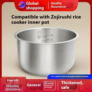 Zojirush Thiết Kế Không Lớp Phủ Điện B260 Nồi Cơm Điện 1.8L/5L Thực Phẩm Cấp Phổ Thép Không Gỉ Nồi Lót Cho Hộ Gia Đình Sử Dụng - Product Image 2