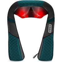 Masseur de cou sans fil avec télécommande électrique Shiatsu pour soulager les douleurs aux épaules, masseur de cou et d'épaules