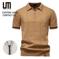 Soldes Exceptionnelles : Chemise Tricotée Homme - Chemise Décontractée Chic à Manches Courtes et Col Revers (Nouvelle Tendance Mode pour le Bureau et l'Été)