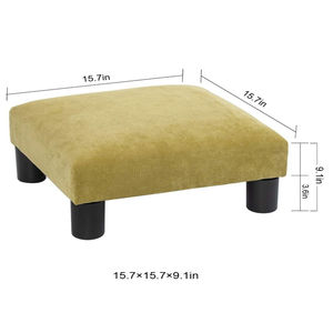 Pequeño otomano reposapiés arte geométrico cuboide cilindro de 17,5x17,5x9 otomana sofá - Product Image 3