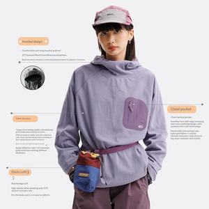 Sweat-shirt fonctionnel respirant à capuche léger et antibactérien à séchage rapide pour homme et femme Black Fleet City - Product Image 1