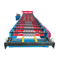 Machine de formage de panneaux de toiture en métal galvanisé de haute qualité, 1200 mm, pompe à moteur 380 V, garantie de 2 ans, utilisation facile