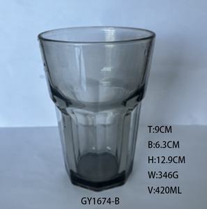 Gobelet en verre 15OZ Stein Color Spray Party Wedding Hotel Restaurant Beer Beverage Fruit Juice Water Cup - Product Image 2