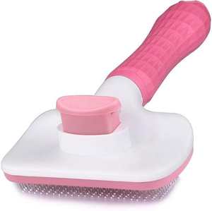 Brosse de toilettage pour animaux de compagnie auto-nettoyante de haute qualité pour la suppression des poils, peigne de massage pour la douche, vente en gros - Product Image 5