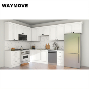 WAYMOVE 模块化厨房橱柜，带亚克力水槽、人造大理石台面 - 图形设计解决方案，含水龙头和铰链 - Product Image 2