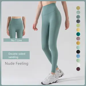 OEM Nude Feeling No T Line High Waist Yoga Pants Scrunch Butt Tights Leggings For Women