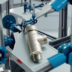 Válvula de seguridad neumática de acero inoxidable Airmass DA-15A DN15 ODM con sellado de PTFE para baja temperatura 4.0MPa LNG/LN2 a granel - Product Image 1