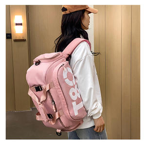 Patrón geométrico entrenamiento deportivo fútbol Fútbol para hombres mujeres Unisex logotipo personalizado viaje Duffel Gym Bag - Product Image 5