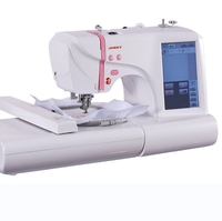 Machine à coudre domestique JUKKY ES5, broderie industrielle automatique haute vitesse, grand écran couleur, électrique, manuelle, mini, pour vêtements usagés