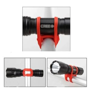 1/5 pièces Sangle légère en silicone pour support de lampe de vélo sur guidon, très élastique, multi-usage, fixation pour support de lumière - Product Image 3