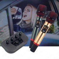 Nuevo Micrófono Inalámbrico Portátil para Auto, Micrófono de Karaoke FM Profesional, Disfruta Cantando en el Auto