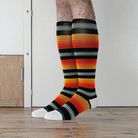 Chaussettes de compression OTC pour hommes et femmes, mi-mollet, grade moyen 15-20 mmHg, multicolores, épaisseur moyenne, ODM