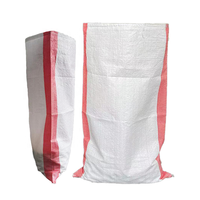 25kg 50kg 100kg PP geweven polypropyleen zak, nieuw materiaal, 60*90cm, witte pp geweven zak voor verpakking van rijst, graan, veevoer, meel en zaden