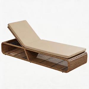 Tumbona Popular de Ratán PE Impermeable para Jardín, Piscina, Muebles de Exterior, Playa, Hotel - Product Image 4