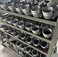 Coude en alliage d'aluminium A356 de qualité industrielle ISO 9001, usiné CNC, moulé par poudrage, moulé par gravité, moulé sous pression