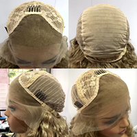 Perruque synthétique 13x4 Lace Front, bouclée et volumineuse, résistante à la chaleur, noire, longue, pour femmes