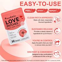 Acentiallabs Faith Love Hope Patch Transdermique au Fer avec Extraits de Maca et de Damiana pour Soutenir la Libido et l'Équilibre Hormonal