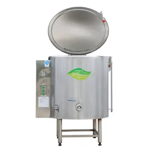 Jacketed Price Tilting Braising Pan Oil Electric Heating Heat Industrial Gas Brew Steam Cooker Jacket Kettle With Agitator