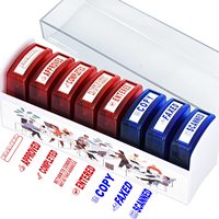 Jeu de timbres de bureau Message tampon en caoutchouc auto-encreur pour fournisseur de messages de bureau