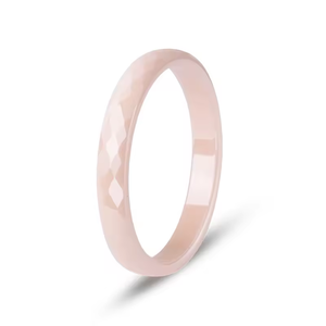 OAHLAN Gioielli alla Moda, Anelli in Ceramica Sfaccettati Personalizzati da 3mm in Viola, <span class=keywords><strong>Blu</strong></span>, Verde, Rosa e Bianco per Uomo e Donna, Fedi Nuziali all'Ingrosso - Product Image 4